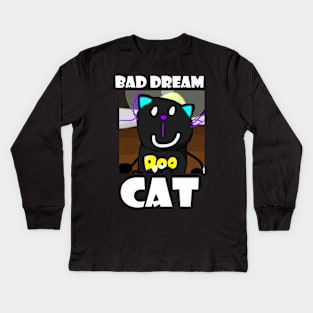 A Bad Dream Cat Logo Kids Long Sleeve T-Shirt